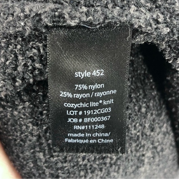 Barefoot Dreams CozyChic Lite Circle Cardigan Soft Gray Cozy Pockets Sz XS Small - Picture 7 of 10